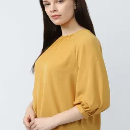 Van Heusen Yellow Regular Fit Top image 3