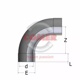 COMER 90 mm UPVC Fitting Long Bend 90° image 2