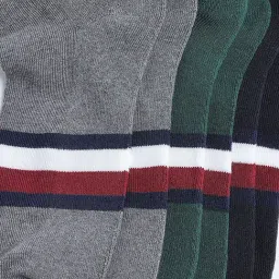 Tommy Hilfiger Multicolor Cotton Striped Socks - Pair Of 3 image 2