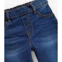Mothercare Kids Blue Solid Jeggings image 3