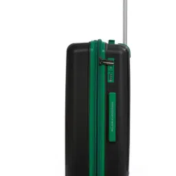 United Colors of Benetton Black Emerald Plus Textured Medium Hard Sided Checked Luggage image 4