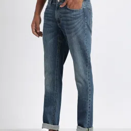 Lee Bruce Blue Skinny Fit Heavily Washed Jeans image 3