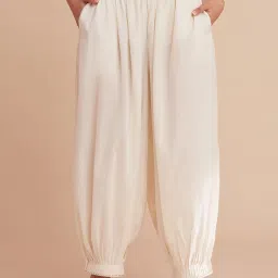 Folksong By W Off-White Cotton Regular Fit Salwar image 1