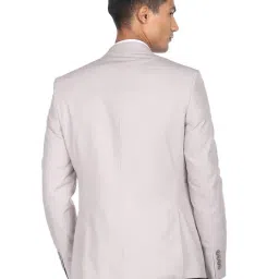 AD by Arvind Grey Regular Fit Notch Lapel Blazer image 2