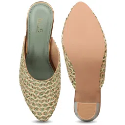 Inc.5 Women's Green Mule Sandals image 3