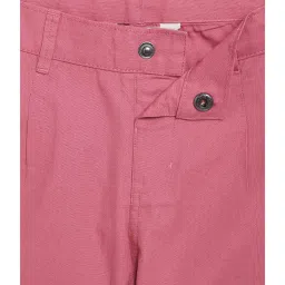 Cantabil Kids Pink Cotton Regular Fit Shorts image 3