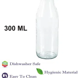1ST TIME 2 Transparent Glass Solid Water Bottle image 2