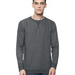 V Dot Grey Slim Fit Sweatshirt image 1
