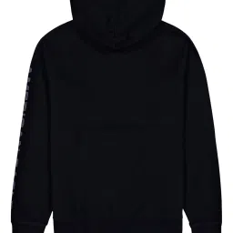 American Eagle Outfitters Black Regular Fit Logo Printed Hooded Sweatshirt image 4