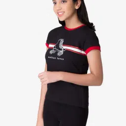 Mode by Red Tape Kids Black Printed Top image 3