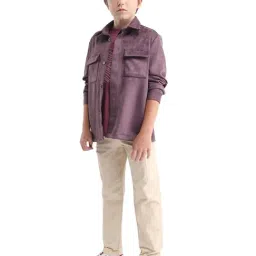 Rare Ones Boys Beige Cotton Regular Fit Trousers image 4