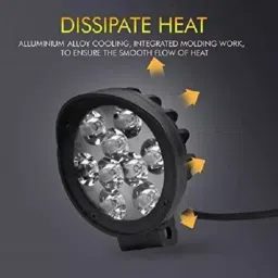 SHOP4U Waterproof 9 Cap LED Fog Light Head Lamp Compatible with Honda All Models image 2