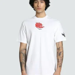 Puma White Cotton Relaxed Fit Printed Sports T-Shirt-picture-23