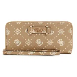 Guess Biscotti SILIA Logo Zip Around Wallet-picture-28