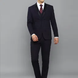 Allen Solly Navy Slim Fit Three Piece Suit image 1