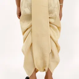 VASTRAMAY Kids Golden Regular Fit Dhoti image 2