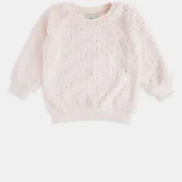 Pantaloons Baby Pink Cotton Embellished Full Sleeves Sweatshirt-image-52