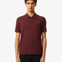 Lacoste Purple Regular Fit Polo T-Shirt-image-8