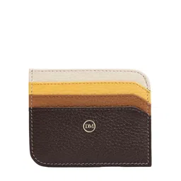Da Milano Men Abstract Leather Card Holder-image-14