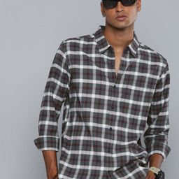 R.Code by The Roadster Life Co. Classic Tartan Checked Casual Shirt-picture-26