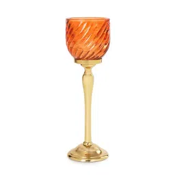 Pure Home and Living Orange Glass Hurricanes-picture-38