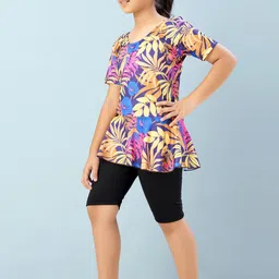 BAESD Girls Printed Round Neck Swim Set image 5