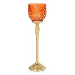 Pure Home and Living Orange Glass Hurricanes-picture-40