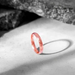 GIVA 925 Sterling Silver Rose Gold Classic Solitaire Ring-image-2