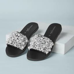 Forever Glam by Pantaloons Women's Black Casual Sandals-picture-31