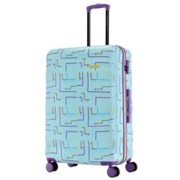 Nasher Miles Denver Hard-Sided Printed Check-in Luggage Light Blue 75cm Trolley Bag-picture-2