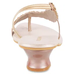 Walkway Women's Golden Sling Back Sandals image 5