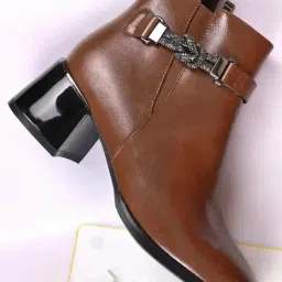 Ronnie Grey Women's Brown Casual Booties-picture-17