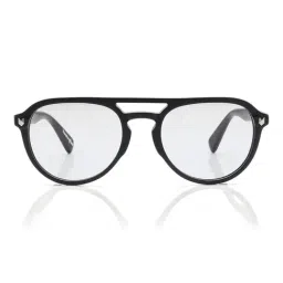 Shisen Fox Black Aviator Unisex Eye Frames image 2