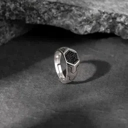 GIVA 925 Sterling Silver Black is King Solitaire Ring-picture-41