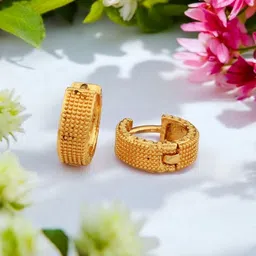 SHREE KRISHNA SHOPPING Unisex Gold-Plated Brass Earrings-picture-18