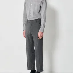 8seconds Men Grey & White Striped Formal Shirt image 3