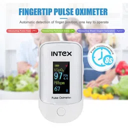 Intex MCP Oxisure IT-OX02 Pulse Oximeter with Oxygen Saturation Monitor (White) image 4