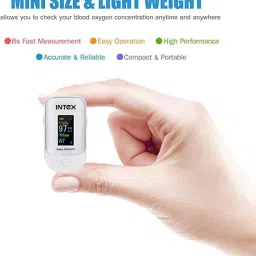 Intex MCP Oxisure IT-OX02 Pulse Oximeter with Oxygen Saturation Monitor (White) image 3