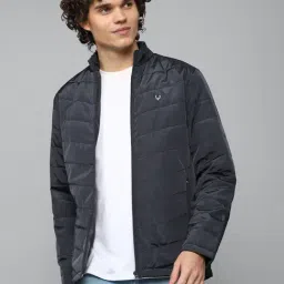 Allen Solly Dark Grey Regular Fit High Neck Jacket-image-41