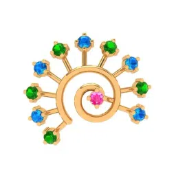 P.C. Chandra Jewellers 22k Yellow Gold Multi-coloured Design Pendant-picture-47