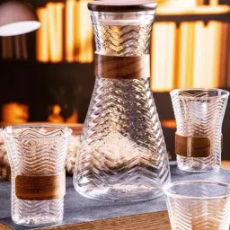 Goodhomes Clear Glass Juice Serving Jug - Set of 7-picture-13