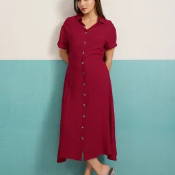 P D Silk Mills A-Line Midi Dress image 2
