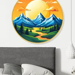 Livin'luxe Multicoloured MDF Other Wall Paintings image 4