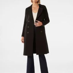 Forever New Black Regular FIt Trench Coat-picture-46