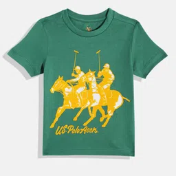 U.S. Polo Assn. Kids Boys Brand Logo Printed Pure Cotton T-shirt-picture-51