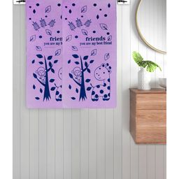 FABINALIV Set of 2 Purple Cartoon 300 GSM Cotton Kids Bath Towels (115X60 cm)-picture-14