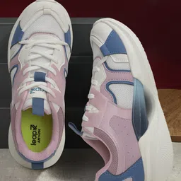 LIBERTY Colour Blocked Lace Up Gameon Shoes - Purple image 1