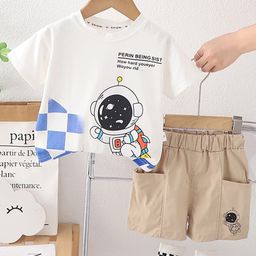 INCLUD Boys Printed Round Neck T-shirt With Shorts-picture-17