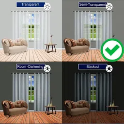 BELLA TRUE Black & White 2 Pieces Abstract Long Door Curtains image 5