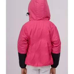 TOONYPORT Full Sleeves Colorblocked Winter Jacket - Pink image 3